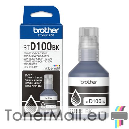 Бутилка с мастило BROTHER BTD100BK Black