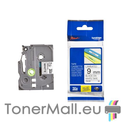 Tape Black on White Brother TZ-221