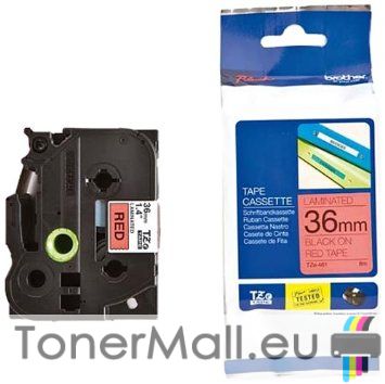 Tape Black on Red Brother TZ-461