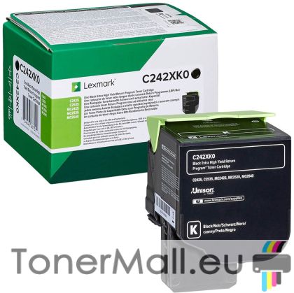 Оригинална тонер касета LEXMARK C242XK0 Black