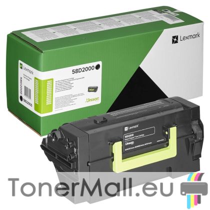 Оригинална тонер касета LEXMARK 58D2000 (Black)