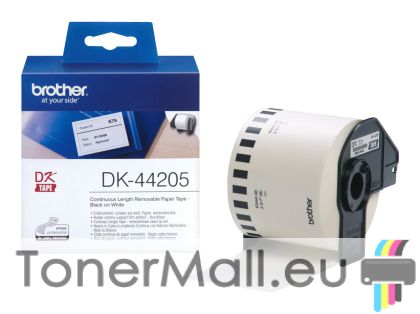 White Removable Paper Tape Brother DK-44205