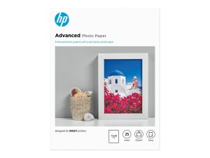HP Advanced Glossy Photo Paper - 25 sheets / 13 x 18 cm, borderless (Q8696A)