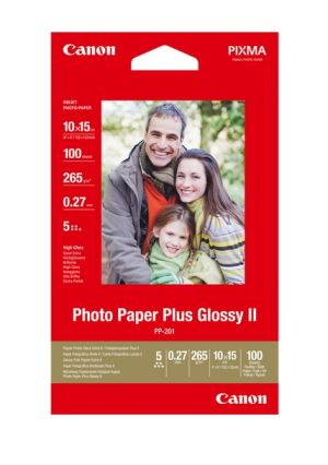 Фотохартия Canon Plus Glossy II PP-201, 10x15 cm, 100 sheets