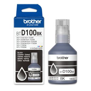 Бутилка с мастило BROTHER BTD100BK Black