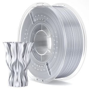 PLA филамент Elegoo PLA Silk, 1.75 mm, 1.0 kg, Silk Silver Grey