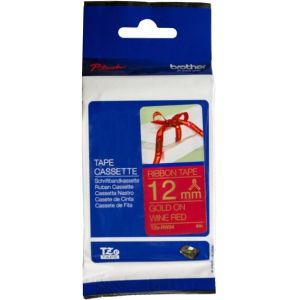 Tape Gold on Wine Red Brother TZE-RW34