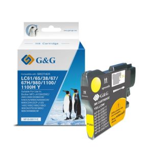 Съвместима мастилена касета Brother LC980Y, LC1100Y Yellow