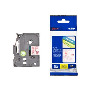 Tape Red on White Brother TZ-222