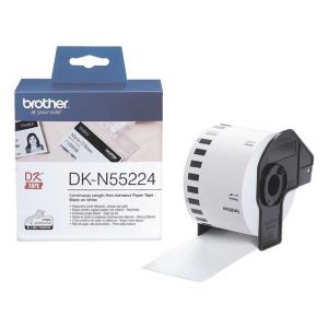 Roll White Continuous Length Non-Adhesive Paper Tape Brother DK-N55224