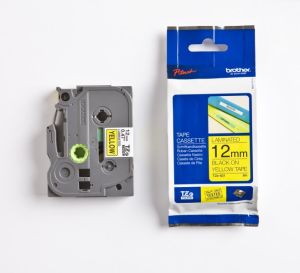 Tape Black on Wellow Brother TZ-ES631