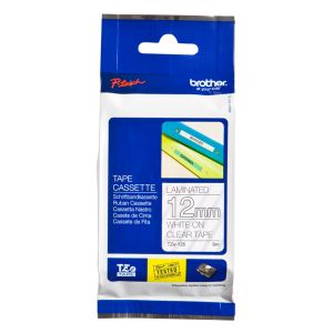Tape White on Clear Brother TZ-135