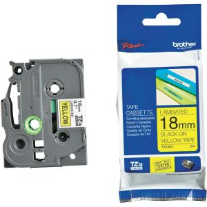 Tape Black on Yellow Brother TZ-641
