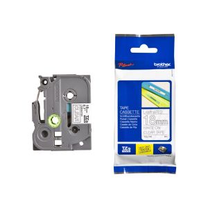 Tape White on Clear Brother TZ-145