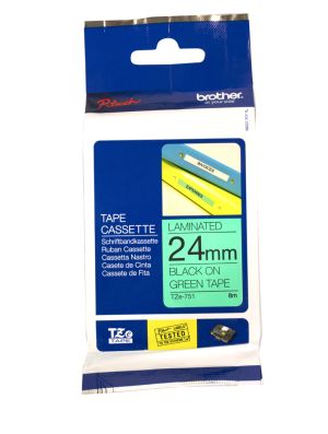Tape Black on Green Brother TZ-751