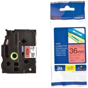 Tape Black on Red Brother TZ-461