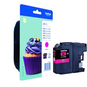Мастилена касета BROTHER LC123M Magenta