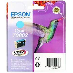 Мастилена касета EPSON T0802 Cyan