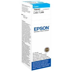Бутилка с мастило EPSON T6642 Cyan (C13T66424A)