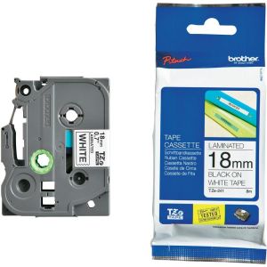 Tape Black on White Brother TZ-E241