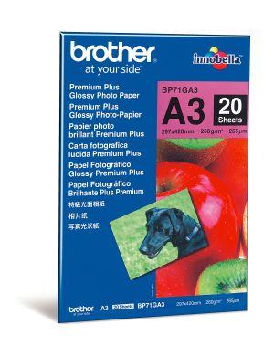 Brother BP-71GA3 Innobella Premium Glossy Photo Paper (A3/20 sheets)