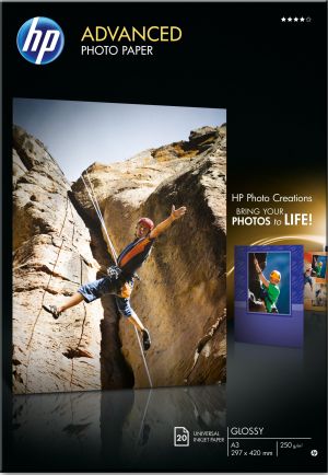 HP Advanced Glossy Photo Paper-20 sht/A3/297 x 420 mm (Q8697A)