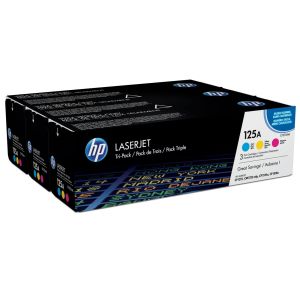 Комплект 3бр. тонер касети HP 125A Cyan/Magenta/Yellow (CF373AM)