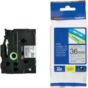 Tape Black on Silver (Matt) Brother TZ-M961