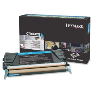 Тонер касета LEXMARK C746A1CG (Cyan)