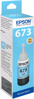 Бутилка с мастило EPSON T6735 Light Cyan (C13T67354A)