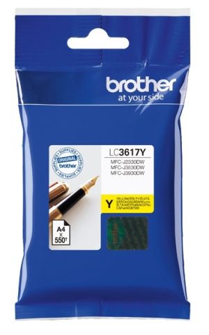 Мастилена касета BROTHER LC3617Y Yellow