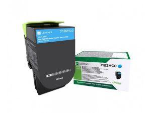 Тонер касета LEXMARK 71B2HC0 (Cyan)