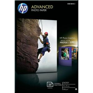 HP Advanced Glossy Photo Paper-25 sht/10 x 15 cm borderless (Q8691A)