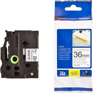 Tape Black on White Brother TZe-S261