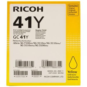 Мастилена касета RICOH GELJET GC 41Y Yellow