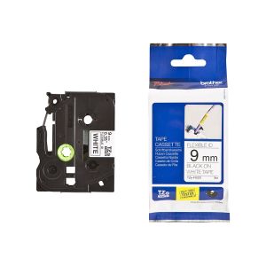 Tape Black on White, Flexible Brother TZE-FX221
