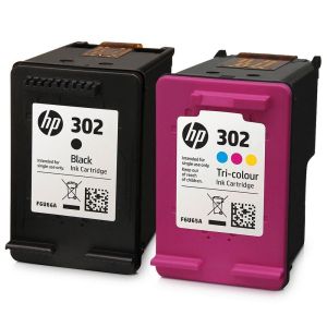 Комплект 2бр. мастилени касети HP 302 (X4D37AE) Black / Tri-Color
