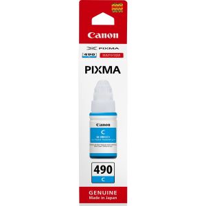 Бутилка с мастило CANON GI-490 Cyan (0664C001AA)