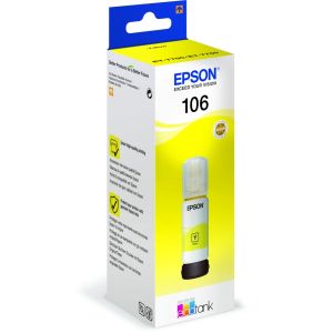 Бутилка с мастило EPSON 106 EcoTank Yellow