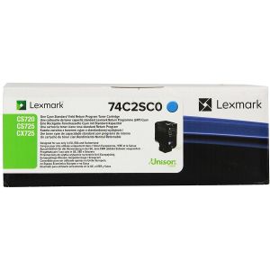 Оригинална тонер касета LEXMARK 74C2SC0 Cyan