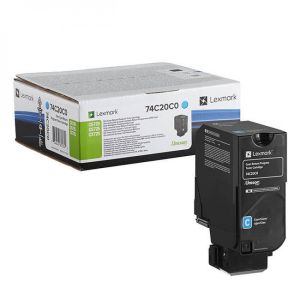 Оригинална тонер касета LEXMARK 74C20C0 Cyan
