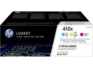 Комплект 3 бр. тонер касети HP 410X (CF252XM) Cyan/Magenta/Yellow
