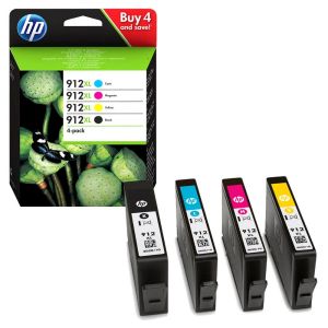 Комплект 4 бр. мастилени касети HP 912XL (3YP34AE) CMYK