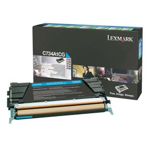 Тонер касета LEXMARK C734A1CG (Cyan)