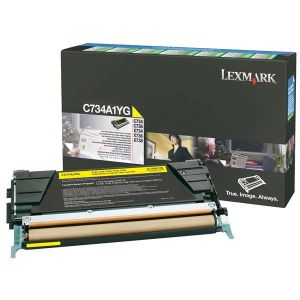 Оригинална тонер касета LEXMARK C734A1YG (Yellow)