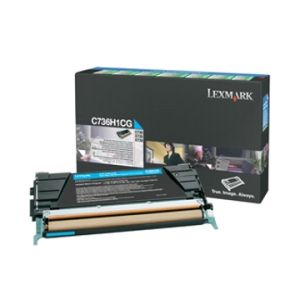 Оригинална тонер касета LEXMARK C736H1CG (Cyan)