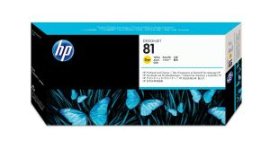Мастилена касета HP 81 Printhead and Printhead Cleaner (C4953A) Yellow