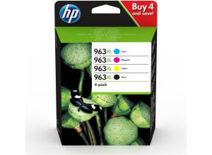 Комплект 4 бр. мастилени касети HP 963XL (3YP35AE) CMYK