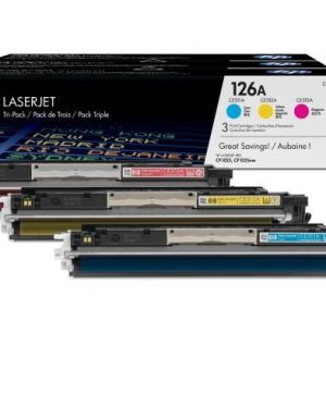 Комплект 3бр. тонер касети HP 126A Cyan/Magenta/Yellow (CF341A)