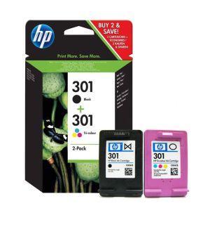 Комплект 2бр. мастилени касети HP 301 (N9J72AE) Black / Tri-Color